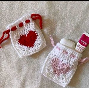 Handmade Crochet Pouches (pack of 3)