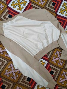 Stylish Two-Tone Crop Top