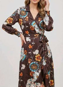 Floral Wrap Dress