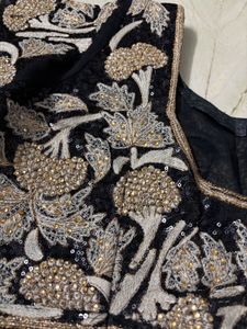 Embroidered Black Blouse