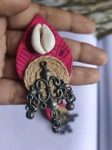 Boho Cowrie Shell Dangle Earrings