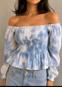 combo tops and Jean's Stylish Off-Shoulder Top &amp; J