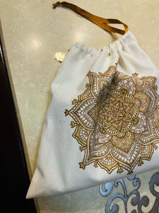 Chic Black travel pouch with Dust Bag