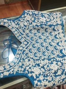 Stunning Royal Blue Embroidery  Lehenga