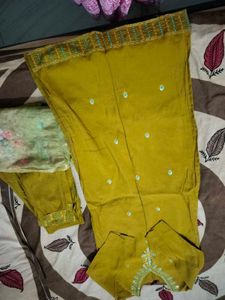 Beautiful Mustard Kurta Set with Dupatta