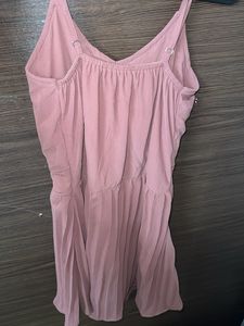 Blush Pink Tie-Front Dress