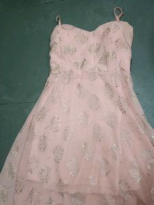 Light Pink Floral Print Dress