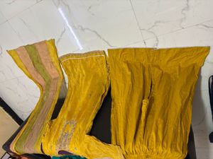 Exquisite Yellow Kurta with Intricate Embellishmen