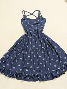 Floral Mini Dress 🌸 Cross-Back Straps