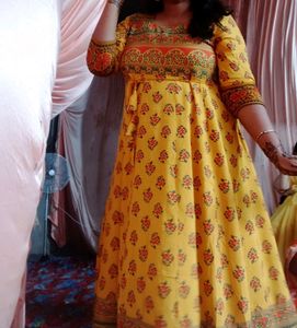 Foral Print Anarkali Kurta