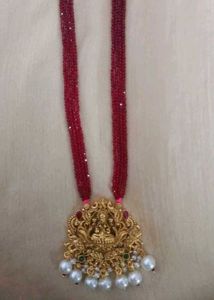 Exquisite Lakshmi Pendant Necklace