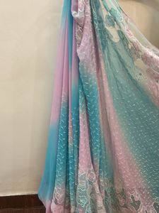 pure chiffon saree