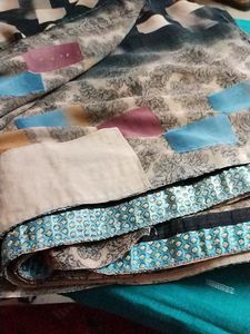 Chiffon Saree With Stone Work