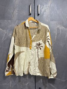 Unique Printed Button-Up Shirt