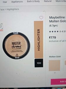 Maybelline chrome Glowy Highlighter