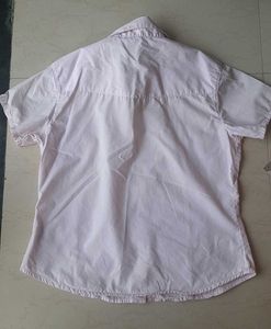 Light Pink Short Sleeve Button-Up Shirt