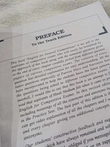 English for General Competitions Book