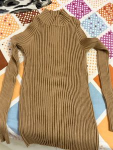 Tan Turtleneck Sweater