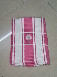 Pink Striped Bath Towel new
