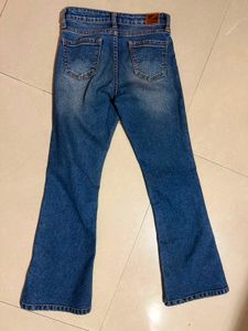 Stylish Flare Jeans with Rips