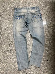 Men's Light Wash Denim Jeans