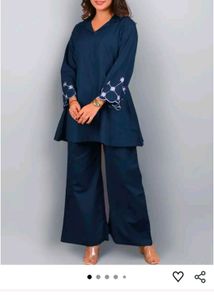 Elegant Navy Blue Kurta Set