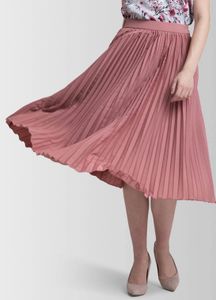 Pink Pleated Skirt
