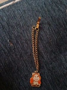 Miss Piggy Enamel Pendant Necklace