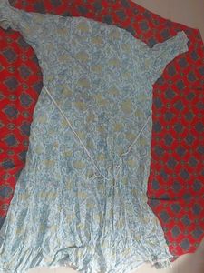 Beautiful Blue Floral Kurta