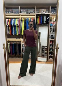 combo tshirt and wide leg trouser
