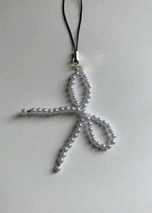 Pearl Beaded Bow Charm Strap🔗