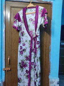 Purple Night shrug with Floral Print