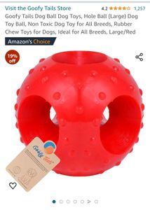 Goofy Tails Dog Ball..Dog Toys