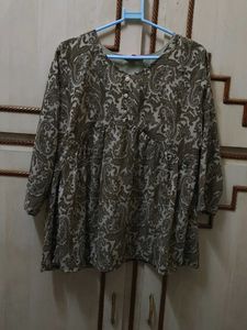 Stylish Paisley Print Tunic Top