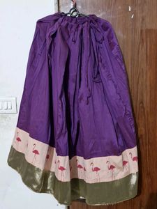 Beautiful flamingo print Ethnic Skirt