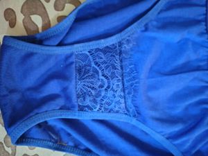 Blue Lace Bra and Panty Set