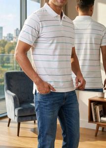 Men's Strip 6XL Polo T-Shirt