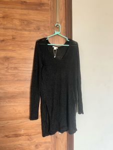 H&amp;M shimmering mesh dress