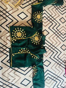 Elegant Green Embroidered Lehenga