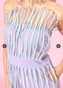 Lavender Jumpsuit with Embellished Top