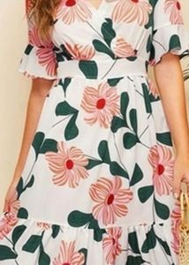 Floral Print Midi Dress