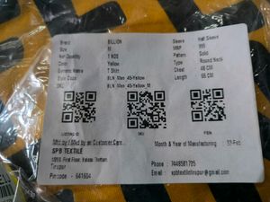 Branded T-shirt (Colour : Mustard)