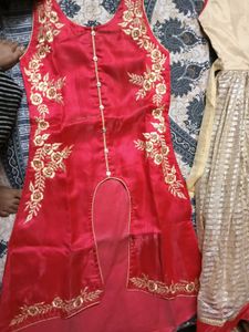 Gold &amp; Beige Party Dress