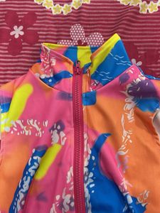Girls Funky Patterned Sleeveless Top and shorts