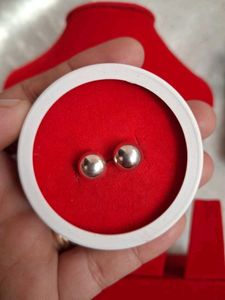 Classic Silver Ball Stud Earrings