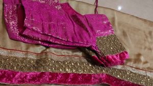 Elegant Ethnic Saree &amp; Blouse Set