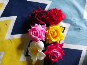 Artificial Rose For Hair