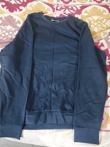 Navy Blue Crew Neck Sweatshirt