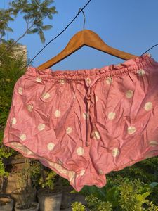 Pink Polka Dot Lounge Shorts