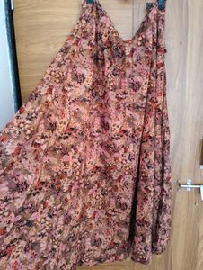 Bohemian Floral Print Maxi Skirt